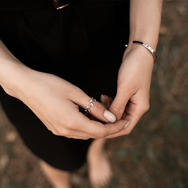Paan rings online for women | Silver Filigree Jewelry Silver Linings –  Silverlinings