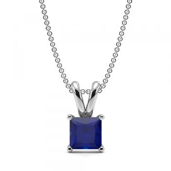 Sapphire Gemstone Necklace Anniversary Gift